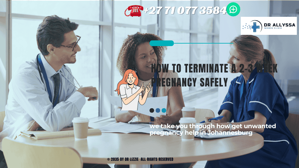 A compassionate healthcare professional consulting with a patient in a calm, private setting, emphasizing the importance of understanding early pregnancy termination options. (1)