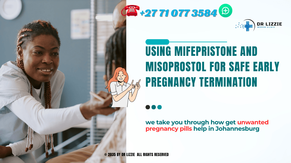 A compassionate healthcare professional discussing safe pregnancy termination options with a patient.