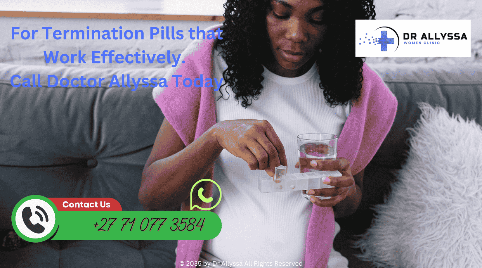 Woman Taking Termination Pills that Work Effectively.