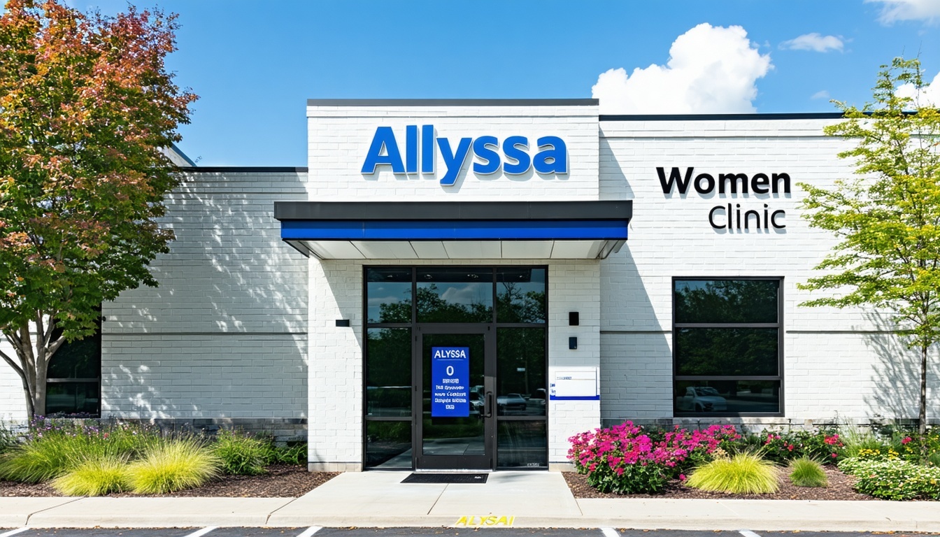 An exterior shot of Allyssa Women Clinic with a welcoming front entrance, reassuring potential patients of a safe and professional environment.